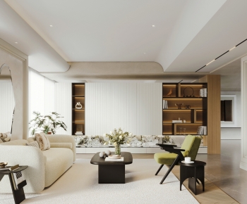 Wabi-sabi Style A Living Room-ID:966680057
