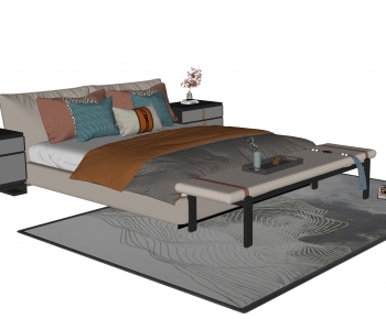New Chinese Style Double Bed-ID:648772953