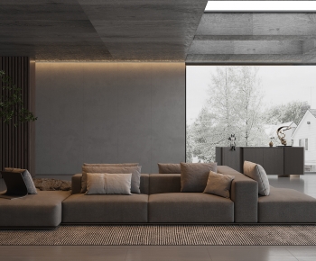 Modern Industrial Style Wabi-sabi Style A Living Room-ID:230892905