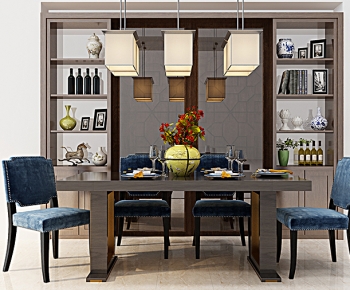 New Chinese Style Dining Table And Chairs-ID:177968034