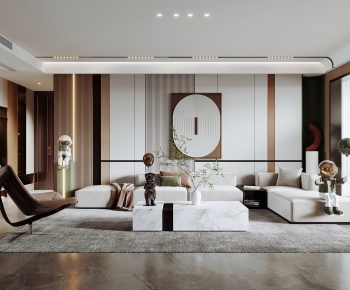 Modern A Living Room-ID:672590976