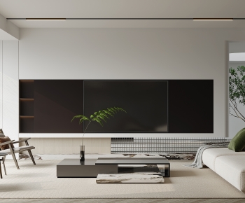 Modern Wabi-sabi Style A Living Room-ID:212033999