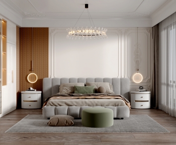 Simple European Style Bedroom-ID:249994998