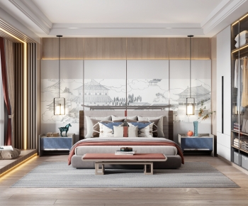 New Chinese Style Bedroom-ID:826658013