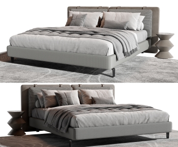 Modern Double Bed-ID:185288917