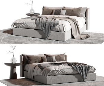 Modern Double Bed-ID:982405901