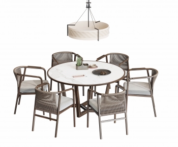 New Chinese Style Dining Table And Chairs-ID:710329065