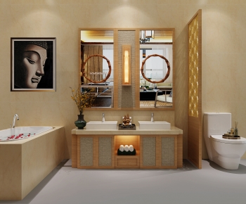 Southeast Asian Style Bathroom Cabinet-ID:336158995