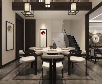 New Chinese Style Dining Room-ID:527616985