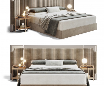 Modern Double Bed-ID:937973983