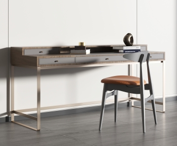 Modern Computer Desk And Chair-ID:222148903