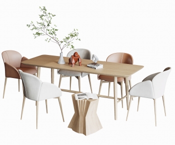 Modern Dining Table And Chairs-ID:490119933
