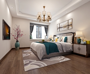 New Chinese Style Bedroom-ID:942423116