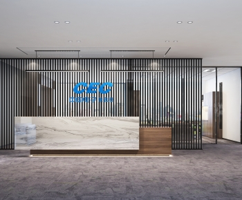 Modern Office Reception Desk-ID:157393937