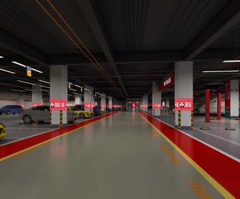 Modern Underground Parking Lot-ID:265964038