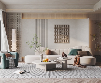 Wabi-sabi Style A Living Room-ID:317312967
