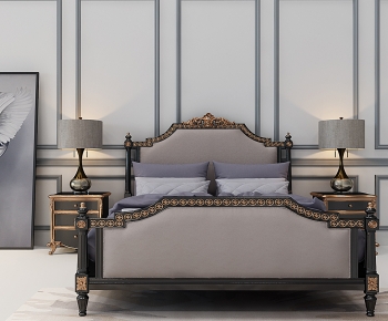 European Style Double Bed-ID:970072034