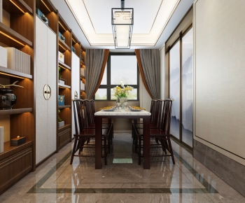 New Chinese Style Dining Room-ID:749658111