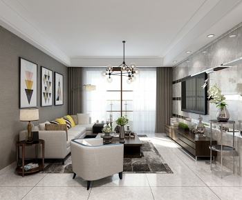 Modern A Living Room-ID:599601982