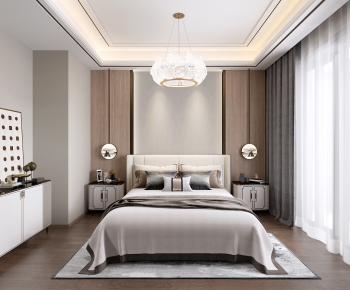 New Chinese Style Bedroom-ID:655555967