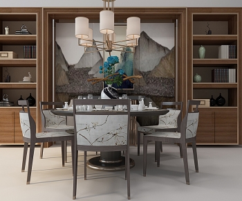New Chinese Style Dining Table And Chairs-ID:216219908