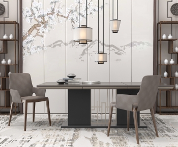 New Chinese Style Dining Table And Chairs-ID:991652017