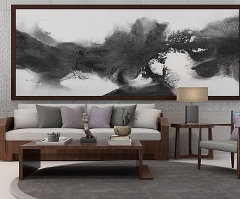 New Chinese Style Sofa Combination-ID:482511047