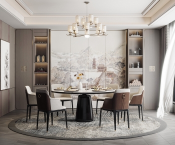 New Chinese Style Dining Room-ID:559749659