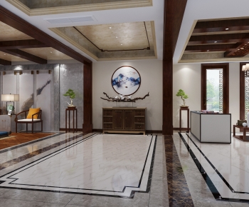 New Chinese Style Hallway-ID:612507103