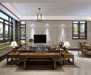 Chinese Style A Living Room-ID:561846028