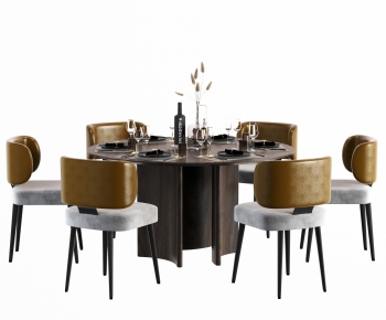 Modern Dining Table And Chairs-ID:754563096