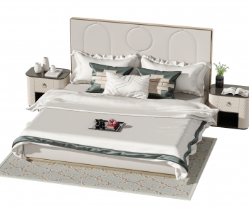 Modern Double Bed-ID:632272013