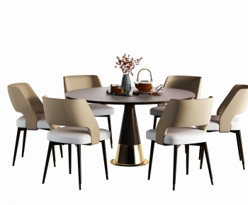 New Chinese Style Dining Table And Chairs-ID:462718962
