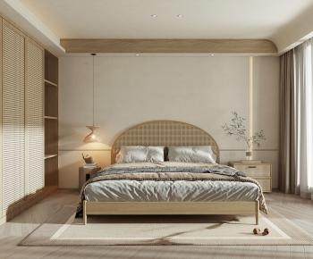 Wabi-sabi Style Bedroom-ID:547005894