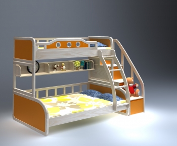 Nordic Style Bunk Bed-ID:332892899