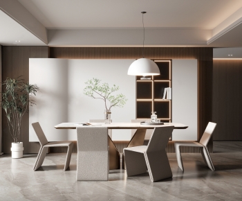 Modern Wabi-sabi Style Dining Room-ID:413005113
