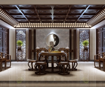 Chinese Style A Living Room-ID:901572942