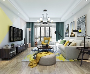 Modern A Living Room-ID:435173032