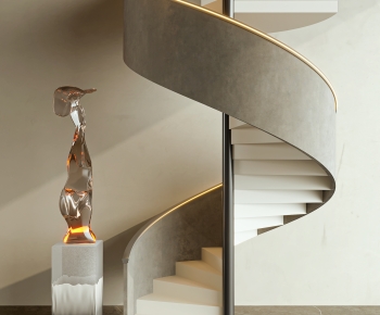 Wabi-sabi Style Rotating Staircase-ID:318818095