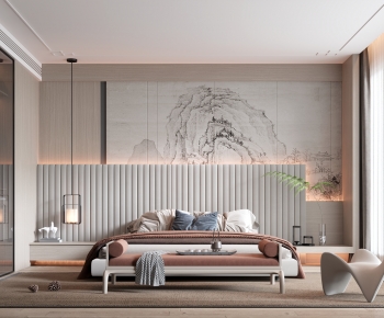 New Chinese Style Bedroom-ID:335243941