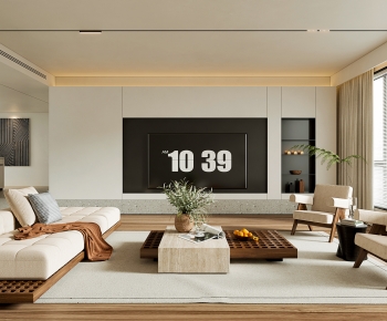 Wabi-sabi Style A Living Room-ID:421176915