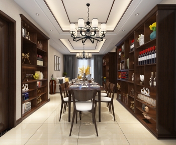 New Chinese Style Dining Room-ID:474081047