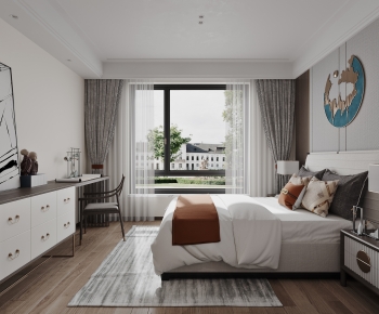New Chinese Style Bedroom-ID:802792074