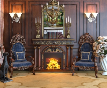 New Classical Style Fireplace-ID:715449094