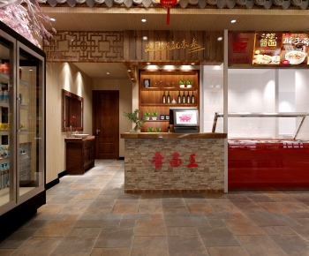 New Chinese Style Catering Space-ID:384823086