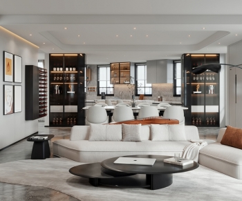 Modern A Living Room-ID:285942087