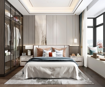 New Chinese Style Bedroom-ID:427937984