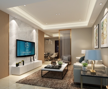 Modern A Living Room-ID:251498946