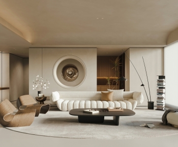 Wabi-sabi Style A Living Room-ID:710230112