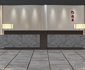 New Chinese Style Reception Desk-ID:921556004